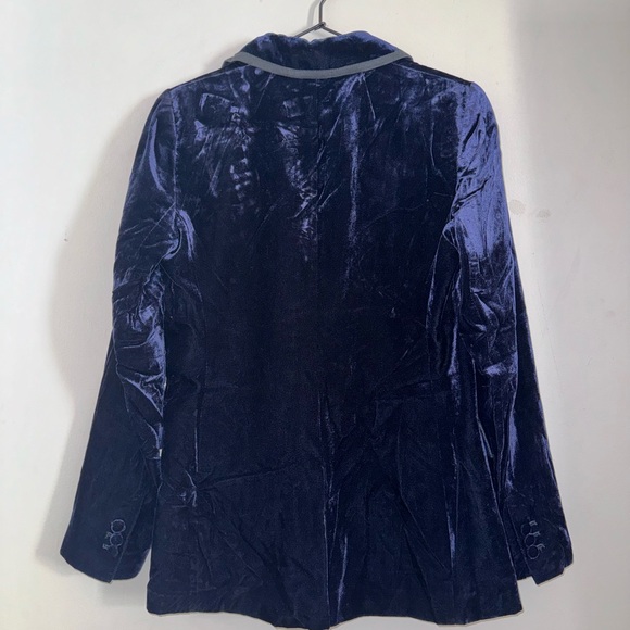 J. Crew Velvet Navy Blazer - Picture 3 of 3